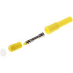RS PRO Yellow Male Banana Plug, 4 mm Connector, Solder Termination, 10A, 1000V, Tin Plating