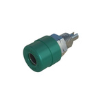 Hirschmann Test & Measurement Green Female Banana Socket, 4 mm Connector, Solder Termination, 32A, 30 V ac, 60V dc, Tin