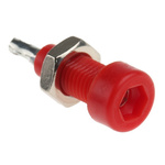 WIMA Red Female Test Socket, 2mm Connector, Solder Termination, 10A, Tin Plating