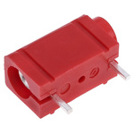 RS PRO Red Female Test Socket, 4 mm Connector, 10A, 50V, Silver Plating