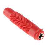 Hirschmann Test & Measurement Red Female Banana Socket, 4 mm Connector, Solder Termination, 16A, 60V dc, Nickel Plating