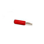 RS PRO Red Male Banana Connectors, 4 mm Connector, Crimp, Screw, Solder Termination, 16A, 50V, Nickel Plating