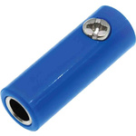 RS PRO Blue Female Banana Socket, 4 mm Connector, Screw Termination, 32A, 30V, Nickel Plating