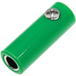 RS PRO Green Female Banana Socket, 4 mm Connector, Screw Termination, 32A, 30V, Nickel Plating