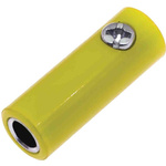 RS PRO Yellow Female Banana Socket, 4 mm Connector, Screw Termination, 32A, 30V, Nickel Plating