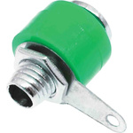 RS PRO Green Female Banana Socket, 4 mm Connector, Solder Termination, 19A, 30V, Nickel Plating