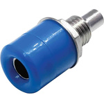 RS PRO Blue Female Banana Socket, 4 mm Connector, Solder Termination, 24A, 30V, Nickel Plating