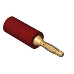 RS PRO Blue Male Banana Connectors, Solder Termination, 8A, 50V, Nickel Plating