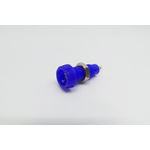 RS PRO Blue Female Banana Socket, Solder Termination, 10A, 50V, Silver Plating