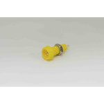 RS PRO Yellow Female Banana Socket, Solder Termination, 10A, 50V, Silver Plating