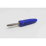 RS PRO Blue Male Banana Connectors, Screw Termination, 16A, 50V, Copper Plating