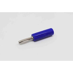 RS PRO Blue Male Banana Connectors, Screw Termination, 10A, 50V, Nickel Plating