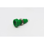 RS PRO Green Female Banana Socket, 4 mm Connector, Solder Termination, 10A, 50V, Silver Plating