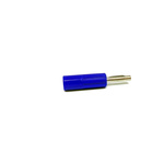 RS PRO Blue Male Banana Connectors, 4 mm Connector, Solder Termination, 16A, 50V, Silver Plating