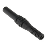 Staubli Black Female Banana Socket, 4 mm Connector, Solder Termination, 19A, 1000V, Nickel Plating