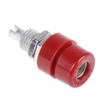 Hirschmann Test & Measurement Red Female Banana Socket, 4 mm Connector, Solder Termination, 32A, 30 V ac, 60V dc, Tin
