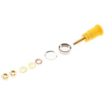 Hirschmann Test & Measurement Yellow Female Banana Socket, 4 mm Connector, Solder Termination, 32A, 1000V ac/dc, Gold