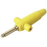 Hirschmann Test & Measurement Yellow Male Banana Plug - Solder, 60V dc
