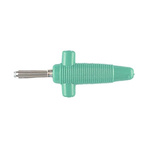 Hirschmann Test & Measurement Green Male Banana Plug - Solder, 60V dc