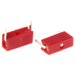 WIMA Red Female Test Socket, 2mm Connector, Solder Termination, 5A, Silver Plating
