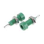 WIMA Green Female Test Socket, 2mm Connector, Solder Termination, 10A, Tin Plating