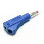 Mueller Electric Blue Male Banana Plug, 4 mm Connector, Solder Termination, 20A, 1000V