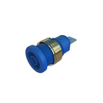 Hirschmann Test & Measurement Blue Female Banana Socket, 4 mm Connector, Tab Termination, 32A, Nickel Plating