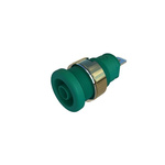 Hirschmann Test & Measurement Green Female Banana Socket, 4 mm Connector, Tab Termination, 32A, Nickel Plating