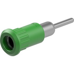 Staubli Green Socket Test Socket, Solder Termination, 25A, 30V ac, Nickel Plating