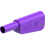 Staubli Violet Plug Test Plug, Solder Termination, 32A, 1kV, Gold Plating