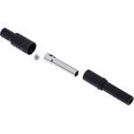 Hirschmann Test & Measurement Black Female Banana Socket, 4 mm Connector, Screw Termination, 24A, 1000V ac/dc, Nickel