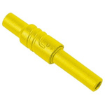 Hirschmann Test & Measurement Yellow Female Banana Socket, 4 mm Connector, Screw Termination, 24A, 1000V ac/dc, Nickel