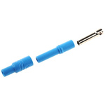 Hirschmann Test & Measurement Blue Female Banana Socket, 4 mm Connector, Screw Termination, 24A, 1000V ac/dc, Nickel