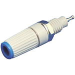 Sato Parts Blue Female Banana Socket, 4 mm Connector, Solder Termination, 10A, 125V