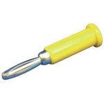 Sato Parts Yellow Male Banana Plug, 4 mm Connector, Solder Termination, 3A, 30V