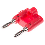 Mueller Electric Red Male Banana Plug, 15A, Nickel Plating