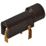 TE Connectivity Black Banana Socket, Gold Plating