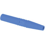 Staubli Blue Male Banana Plug, 4 mm Connector, Solder Termination, 32A, 1000V, Gold Plating