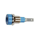 Staubli Yellow Female Banana Socket, 2mm Connector, Tab Termination, 10A, 30 V, 60V dc