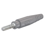 Staubli Grey Male Test Plug, 6 mm Connector, Crimp Termination, 80A, 600V, Silver Plating
