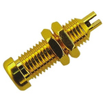 Hirschmann Test & Measurement Gold Female Banana Socket, 4 mm Connector, Solder Termination, 16A, 30 V ac, 60V dc, Gold