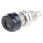 Hirschmann Test & Measurement Black Female Banana Socket, 4 mm Connector, Solder Termination, 16A, 30 V ac, 60V dc, Tin