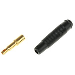 Hirschmann Test & Measurement Black Female Banana Socket, 4 mm Connector, Solder Termination, 16A, 30 V ac, 60V dc,