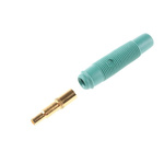 Hirschmann Test & Measurement Green Female Banana Socket, 4 mm Connector, Solder Termination, 16A, 30 V ac, 60V dc,