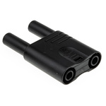 Hirschmann Test & Measurement Black Male Banana Plug, 4 mm Connector, 32A, 1000V ac/dc, Nickel Plating