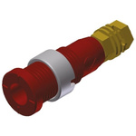 Hirschmann Test & Measurement Red Female Banana Socket, 2mm Connector, Solder Termination, 10A, 1000V ac/dc, Gold
