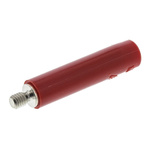 Staubli Red Female Banana Socket, 4 mm Connector, Screw Termination, 32A, 600V, Nickel Plating