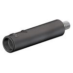 Staubli Black Female Banana Socket, 4 mm Connector, Screw Termination, 32A, 600V, Nickel Plating