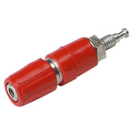 Hirschmann Test & Measurement Red Female Banana Socket, 2mm Connector, Solder Termination, 6A, 30 V ac, 60V dc