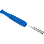 Hirschmann Test & Measurement Blue Female Banana Socket, 2mm Connector, Solder Termination, 6A
